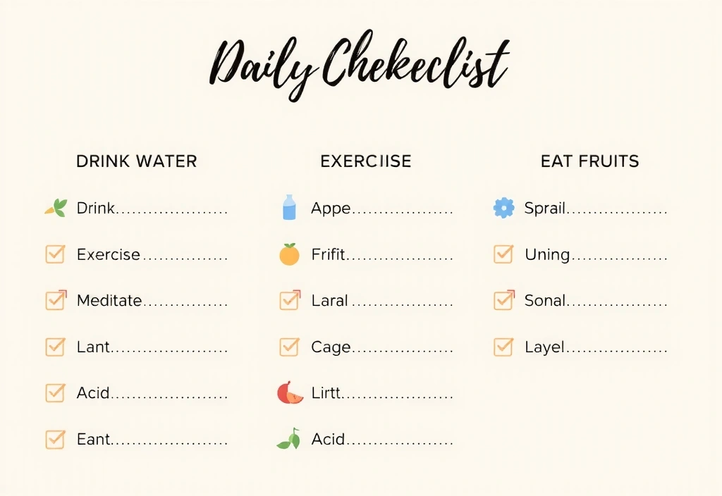 Checklist de Bienestar Diario