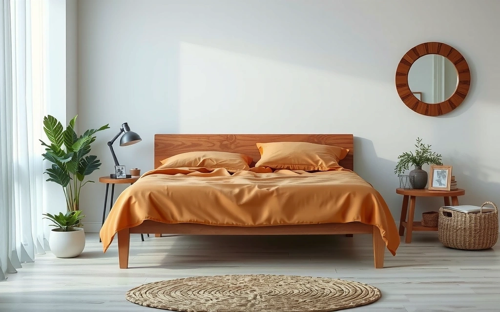Habitación tranquila con una cama cómoda y luz tenue, invitando al descanso.